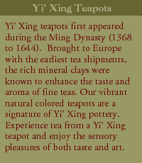 Yi' Xing Teapots